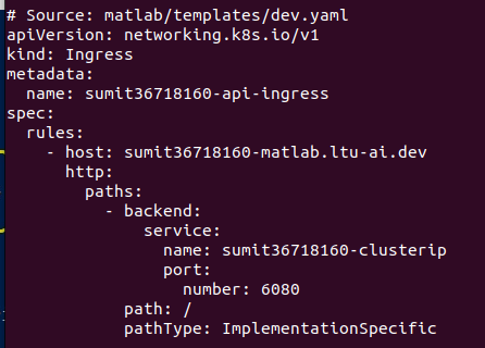 Weblink for your matlab setup